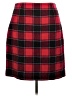 Talbots Plaid Red Wool Skirt Size 14 - photo 2