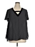 Torrid Gray Short Sleeve Blouse Size 1X Plus (1) - photo 1
