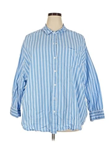 Old Navy 3/4 Sleeve Button-Down Shirt (view 1)