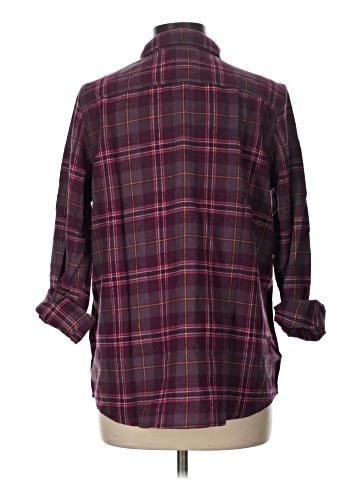 Natural Reflections 3/4 Sleeve Button-Down Shirt (view 2)