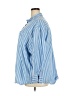 Old Navy 100% Cotton Stripes Blue 3/4 Sleeve Button-Down Shirt Size XXL - photo 5