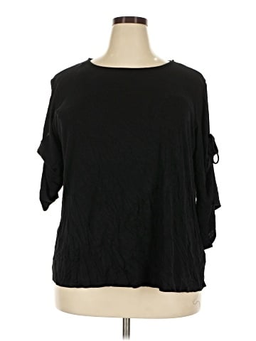 Green Envelope 3/4 Sleeve Top (view 1)