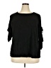 Green Envelope Black 3/4 Sleeve Top Size 2X - photo 1