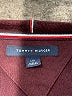 Tommy Hilfiger 100% Cotton Color Block Burgundy Pullover Sweater Size L - photo 7