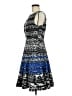 metaphor Graphic Blue Cocktail Dress Size 8 - photo 5