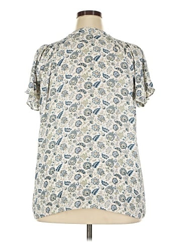 Rose + Olive Short Sleeve Blouse (view 2)