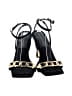 Good American Black Sandals Size 8 - photo 2