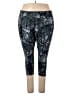 Just My Size Print Gray Active Pants Size 3X Plus - photo 1