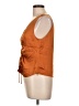 Lucy Paris 100% Polyester Orange Sleeveless Blouse Size L - photo 5