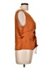 Lucy Paris 100% Polyester Orange Sleeveless Blouse Size L - photo 4