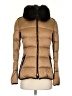 Burberry 100% Polyester Gold Fur-Trim Jacket Size P (petite) - photo 1