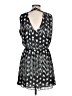 Parker 100% Polyester Chevron-herringbone Black Casual Dress Size M - photo 2