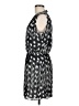 Parker 100% Polyester Chevron-herringbone Black Casual Dress Size M - photo 5