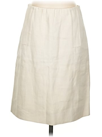 Chloé Linen White Cream Mini Skirt  (view 1)