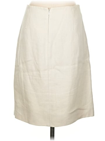 Chloé Linen White Cream Mini Skirt  (view 2)