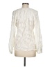 Vince. Ivory Long Sleeve Silk Top Size M - photo 2