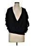 Express 100% Polyester Black Short Sleeve Top Size L - photo 1