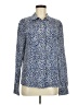 Juicy Couture 100% Polyester Print Blue Long Sleeve Blouse Size M - photo 1