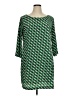 Old Navy 100% Polyester Print Green Casual Dress Size XL - photo 1