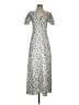 Francesca's Animal Print Silver Casual Dress Size S - photo 1