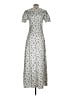 Francesca's Animal Print Silver Casual Dress Size S - photo 2