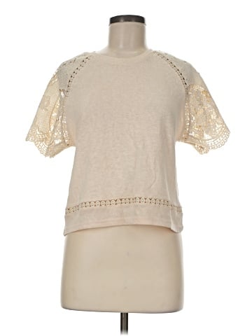 Blue Tassel Short Sleeve Top (view 1)