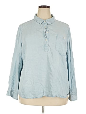 Alexander Jordan 3/4 Sleeve Button-Down Shirt (view 1)