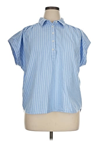 Ann Taylor Short Sleeve Blouse (view 1)