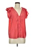 Ramy Brook 100% Polyester Pink Short Sleeve Blouse Size M - photo 1