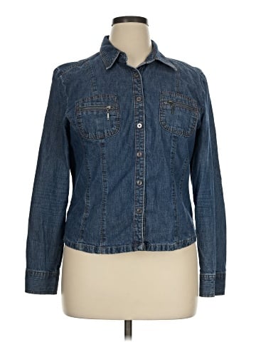 French Cuff Long Sleeve Button-Down Shirt (view 1)