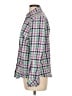 IZOD Checkered-gingham Green Long Sleeve Button-Down Shirt Size L - photo 5