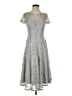 Sangria Silver Cocktail Dress Size 2 - photo 1