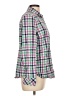 IZOD Checkered-gingham Green Long Sleeve Button-Down Shirt Size L - photo 4