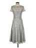 Sangria Silver Cocktail Dress Size 2 - photo 2