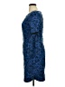 Laundry by Shelli Segal 100% Polyester Paisley Blue Cocktail Dress Size 14 - photo 5