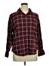 Levi's Plaid Burgundy Long Sleeve Button-Down Shirt Size XL - photo 1