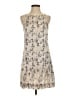 Club Monaco Paisley Tan Ivory Cocktail Dress Size 2 - photo 1