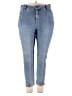 Soft Surroundings Solid Blue Jeans Size 20 - photo 1