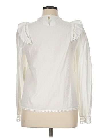 Aqua Long Sleeve Blouse (view 2)