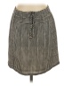 A.L.C. 100% Silk Stripes Black Silk Skirt Size 4 - photo 1