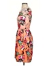 Mary Katrantzou 100% Polyester Floral Orange Pink Cocktail Dress Size 2 - photo 5