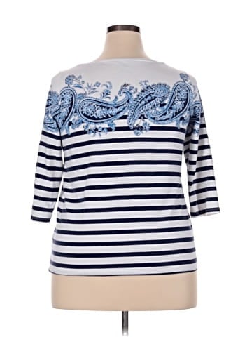Talbots 3/4 Sleeve Top (view 2)