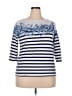 Talbots Blue 3/4 Sleeve Top Size 2X Petite - photo 1