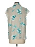 Calvin Klein 100% Polyester Teal Sleeveless Blouse Size L - photo 2