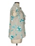Calvin Klein 100% Polyester Teal Sleeveless Blouse Size L - photo 4