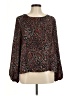 Mia + Tess Brown Long Sleeve Blouse Size M - photo 1