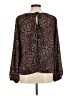 Mia + Tess Brown Long Sleeve Blouse Size M - photo 2