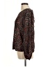 Mia + Tess Brown Long Sleeve Blouse Size M - photo 5