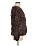 Mia + Tess Brown Long Sleeve Blouse Size M - photo 4