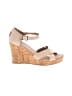 TOMS Tan Wedges Size 9 1/2 - photo 1